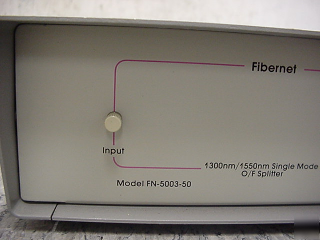 Fibernet fn-5003-50 single mode o/f splitter *tested*