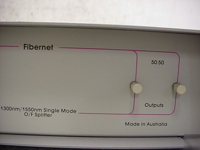 Fibernet fn-5003-50 single mode o/f splitter *tested*