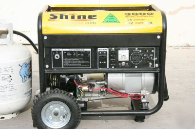 3100 watt tri-fuel gasoline, propane, & n gas generator