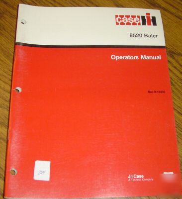 Case ih 8520 baler operator's manual book