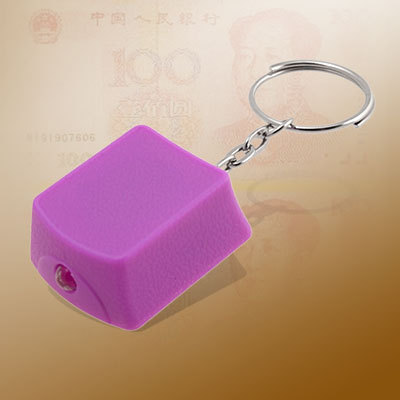 Mini uv money counterfeit detector gadget keychain pur