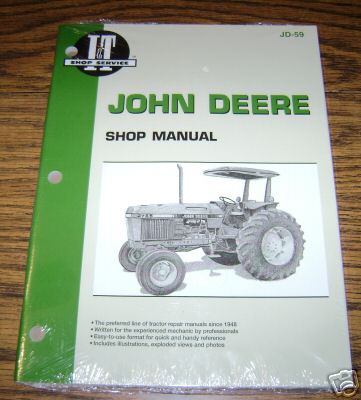 John deere 2750 2755 2855 2955 tractor i&t shop manual