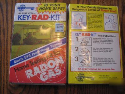 2 radon gas home testing kits, lab work included 