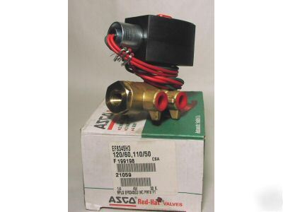 New asco red hat EF8345H3 solenoid valve 4W-1/4 