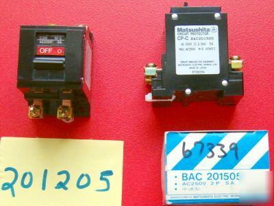 New matsushita BAC201205 circuit breaker 2A bac 201205 