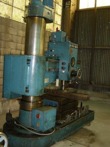 Wmw radial arm drill 5FT model BR60-1600-gh bed 5FTX3FT