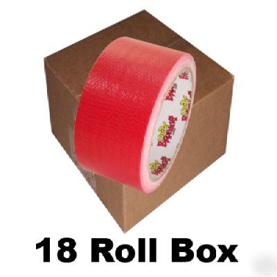 18 roll box of red duct tape 2