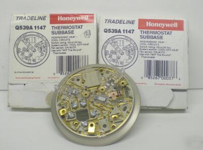 2 pak honeywell Q539A1147 round wall thermostat subbase