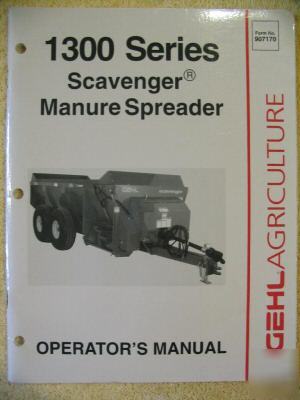 Gehl 1300 1309 1312 1315 1322 manure spreader op manual