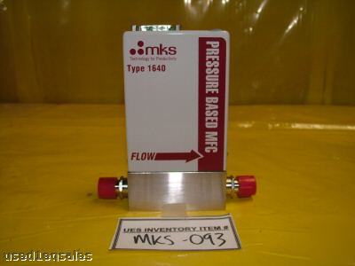 Mks instruments 1640A pressure based mfc 20 sccm water