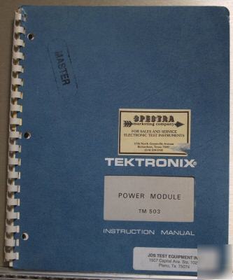 Tek TM503 tm-503 original service / operating manual