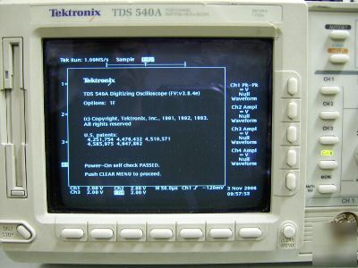 Tektronix tds 540A TDS540A digital scope, calibrated