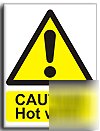 Caut. hot water sign-adh.vinyl-200X250MM(wa-141-ae)