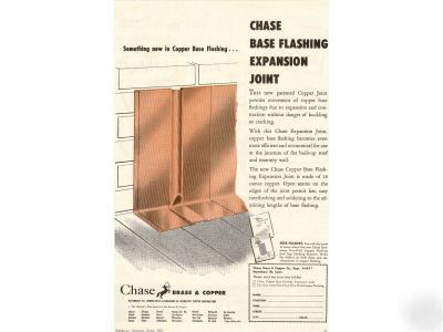 Chase brass & copper flashing waterbury ct ad 1951