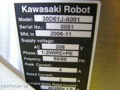 New kawasaki robot controller 30D61J-A001 