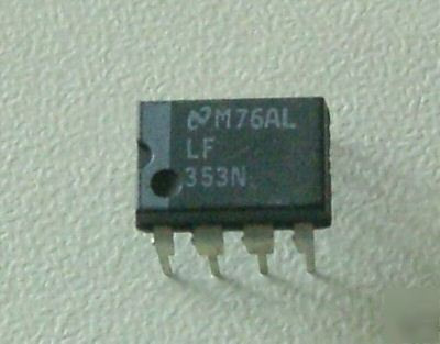50 pcs n.s LF353 dual jeft input op amp ic chips