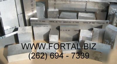 Aluminum plate fortal 2.559 x 2 5/8 x 14 1/4 