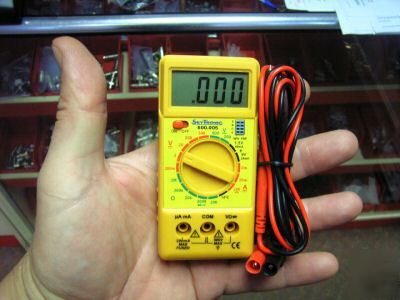 Digital micro size multimeter tester batteries probes