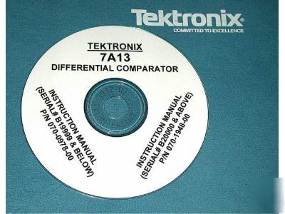 Tektronix 7A13 service manuals 2 volumes