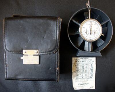 Vintage* anemometer - rotating vane- antique 