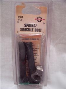 Carry on trailer corp.~spring/shackle bolt kit~#505~nip