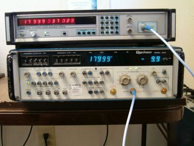 Gigatronics 1026 synthesizer from .05 mhz to 18 ghz 