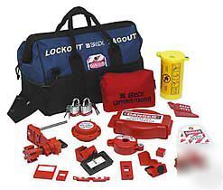 New brady lockout safety kit , 