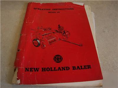 New vintage holland 66 baler operating instructions