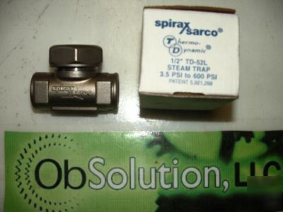 New spirax sarco 1/2 td-52L stainless steel steam trap 