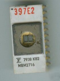 2716 / MBM2716 / rare fujitsu gold refurbed ic