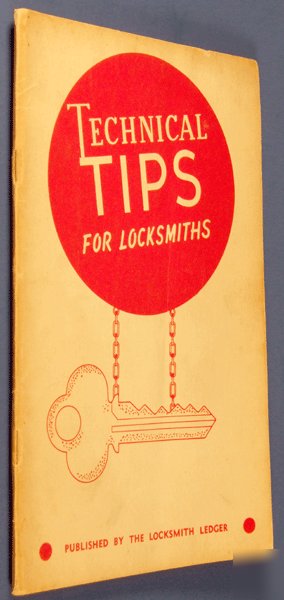 Technical tips for locksmiths 8TH locksmith ledger 1960