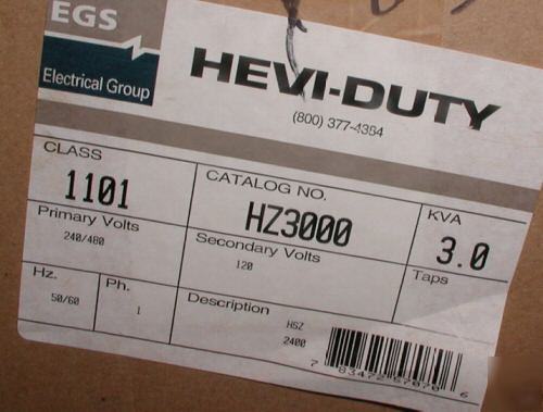 Sola hevi-duty hsz series 3 kva transformer HZ3000