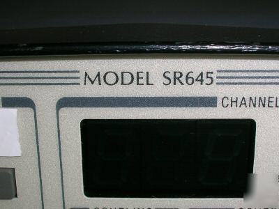Stanford research SR645 dual channel high pass filter. 