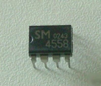 10 pcs sm 4558 jrc dual op amp ic chips overdrive TS808