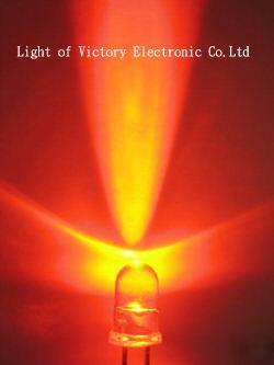 <>500 x 5MM super bright red led lamp 25,000MCD f/s,f/r