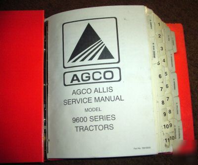 Agco allis 9130 thru 9690 tractor service repair manual