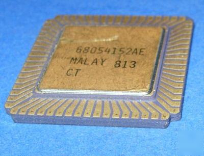 C80286-8 intel vintage rare plcc cpu gold 80286