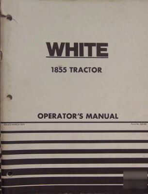 White 1855 tractor operators manual - nice 