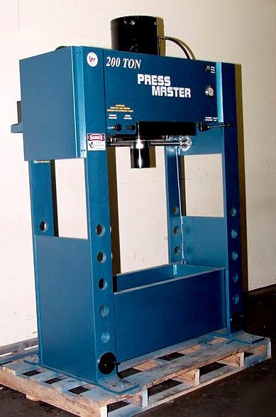 New giant pressmaster 200 ton h-frame hydraulic press