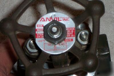 Anvil one inch high pressure valve. gate valve 1920PSI