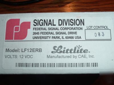Federal signal littllite, gooseneck, interior light