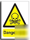 Danger zone sign-s. rigid-200X250MM(wa-097-re)