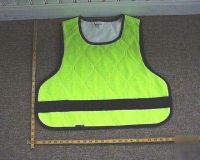 Fluorescent lime green safety vest
