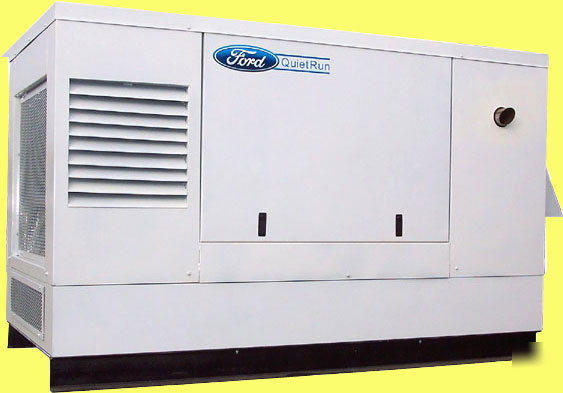 Ford powered quietrun 85 kw lp/natural gas generator 