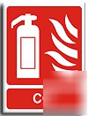 CO2 fire sign - adh.vinyl-200X250MM(fi-043-ae)