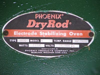 Phoenix type 900 dry rod electrode stabilizing oven 