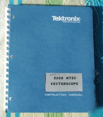 Tek 520A vectorscope orig service / operating manual