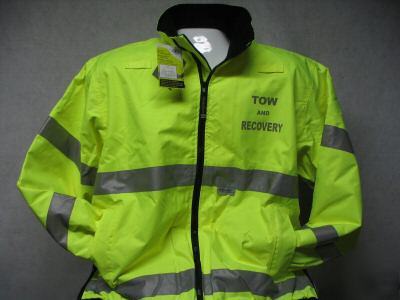 Tow and recovery reflective jacket, tow truck, tow, 2X