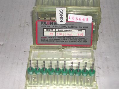 New size #45 tulon pcb ringset drill bits - 1CS/10EA