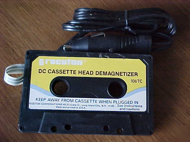 Recoton dc cassette tape head demagnetizer